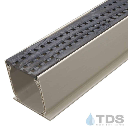 NDS 3" Sand Mini Channel Kit with NDS Wave Grate - Natural