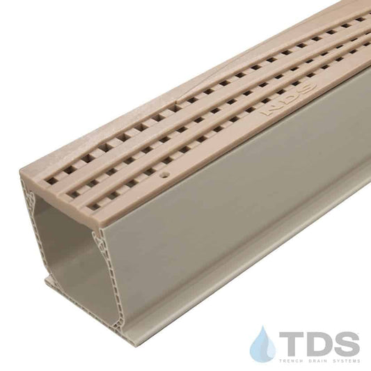 NDS 3" Sand Mini Channel Kit with NDS Wave Grate - Sand