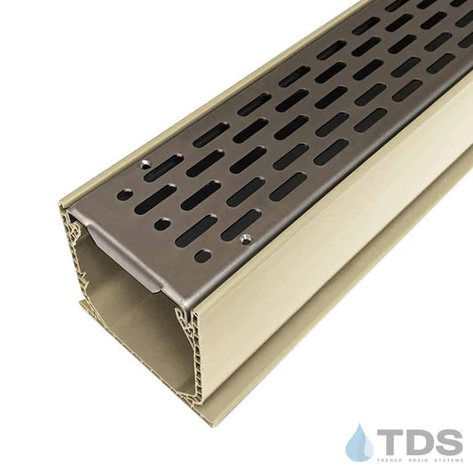 NDS 3" Sand Mini Channel Kit with TDS Slotted Heel Proof Grate - 316L Stainless