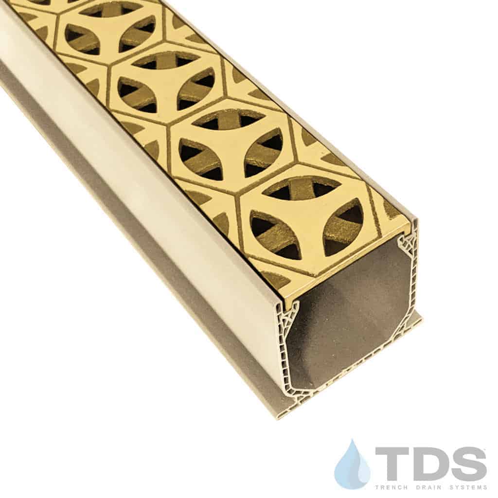 NDS 3" Sand Mini Channel Kit with TDS Bronze Age Tardis Grate - Brushed