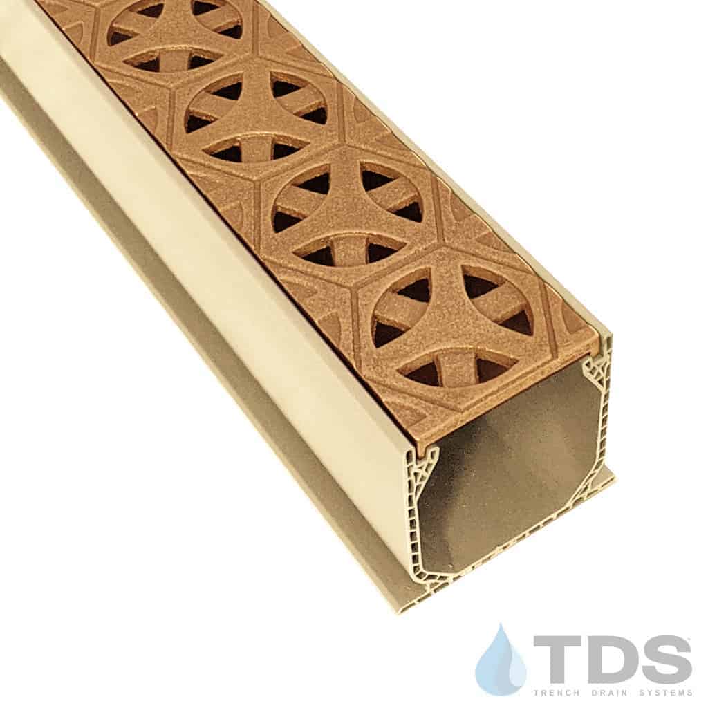 NDS 3" Sand Mini Channel Kit with TDS Bronze Age Tardis Grate - Natural