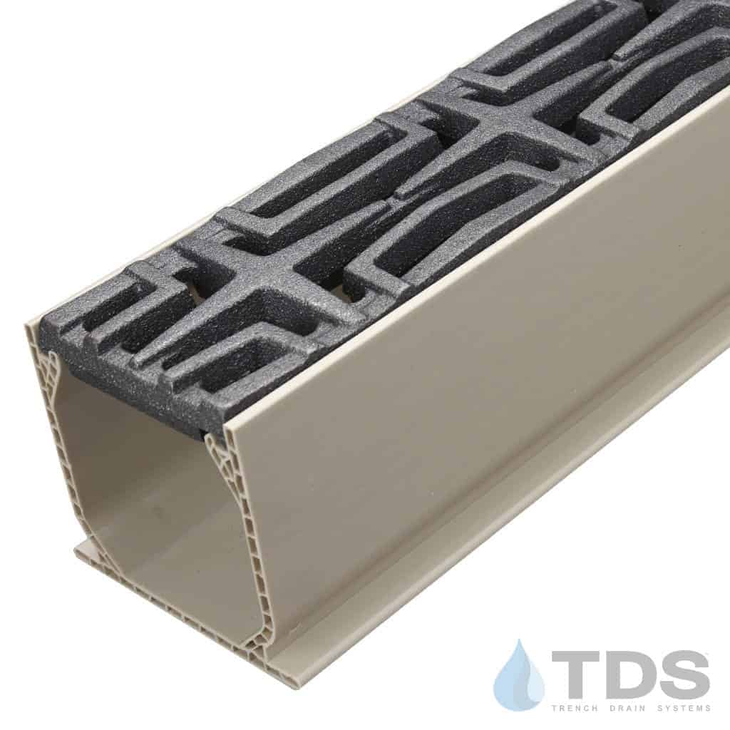 NDS 3" Sand Mini Channel Kit with Iron Age Carbochon Grate - Natural
