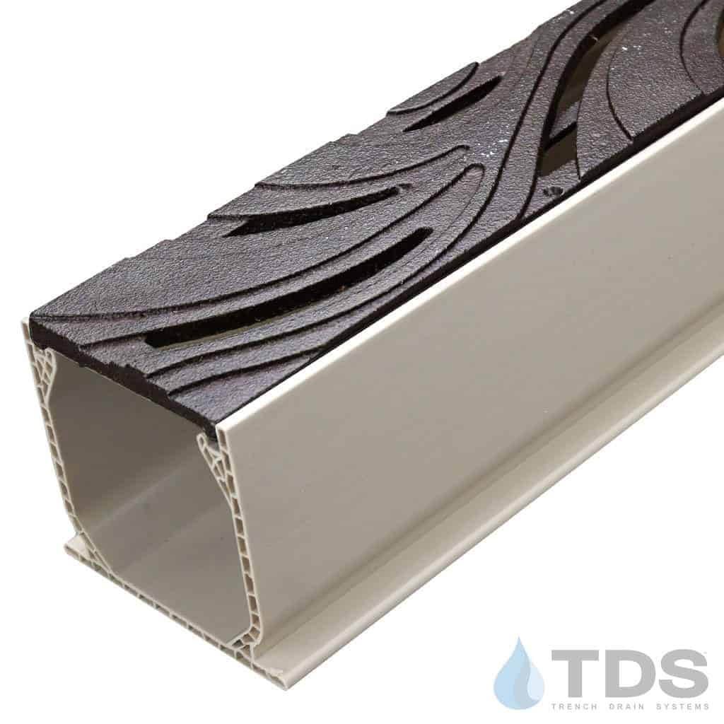 NDS 3" Sand Mini Channel Kit with Iron Age Minnione Grate - Baked on Oil Finish