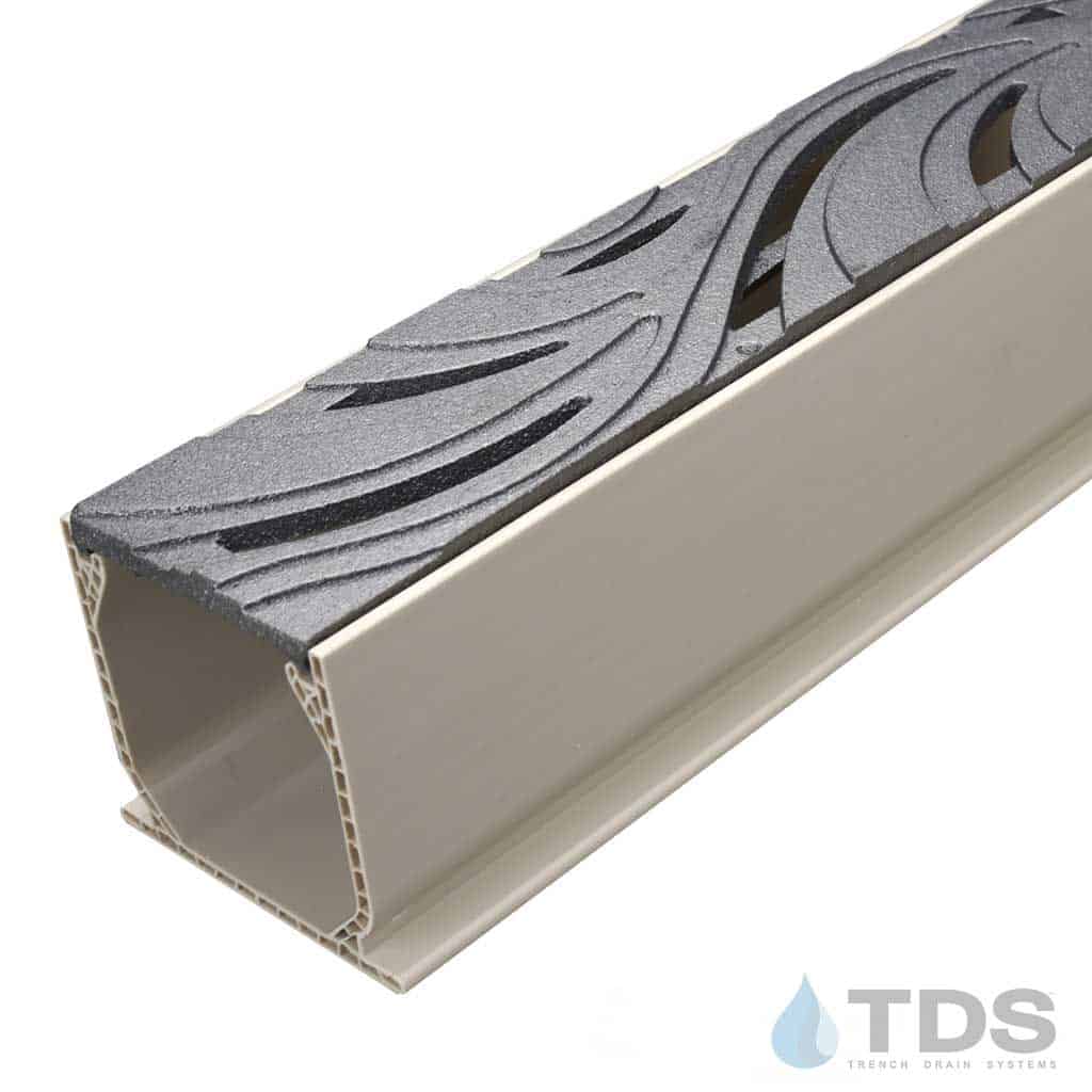 NDS 3" Sand Mini Channel Kit with Iron Age Minnione Grate - Natural