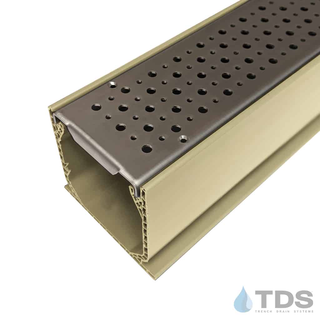 3" Sand NDS Mini Channel Kit w/Foam 304 Stainless Steel HP Grates
