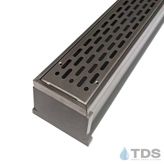 3" Gray MAX Mini Kit w/Slotted Heelproof 316L Stainless Steel Grate