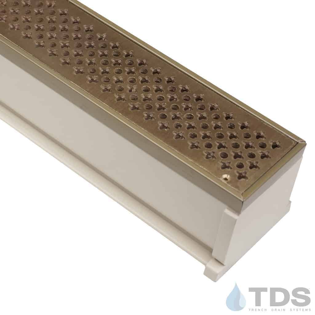 TDS™ 3" MAX Mini w/ Brushed Bronze Cathedral Grates - Sand Channel