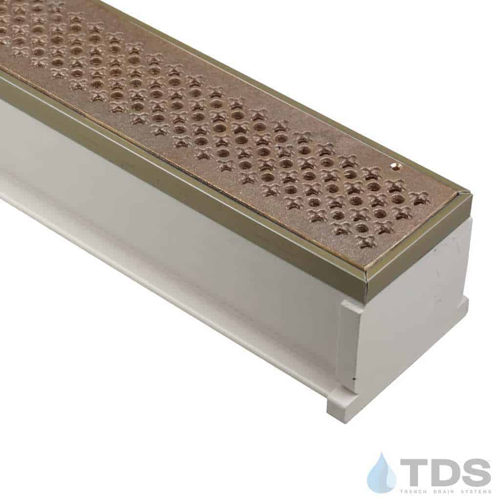 TDS™ 3" MAX Mini w/ Natural Bronze Cathedral Grates - Sand Channel