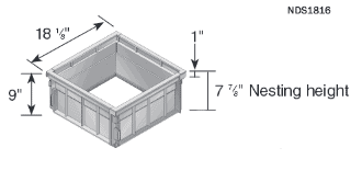 NDS 1816 Catch Basin Riser for 18 x 18 NDS Catch Basin