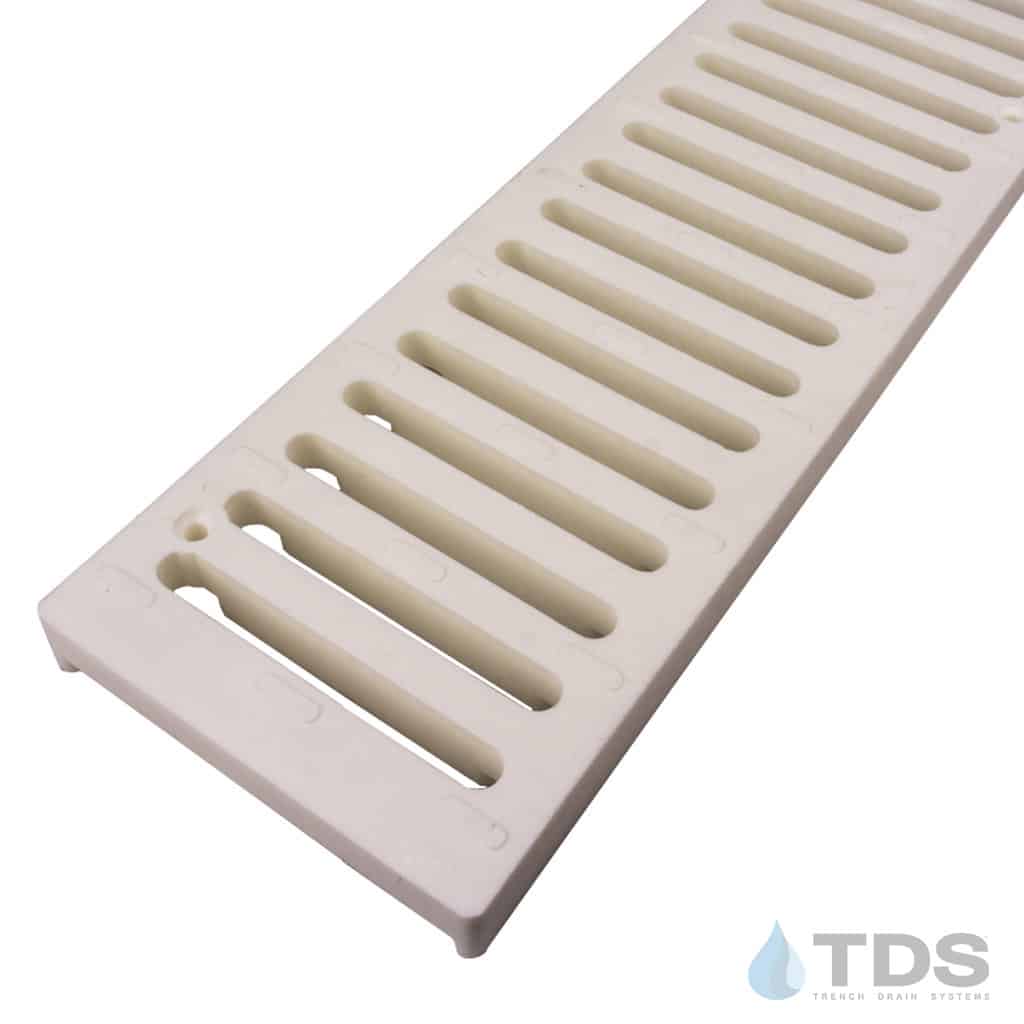NDS 240 Class B ADA Compliant Slotted HDPE 4" x 24" Grate - WHITE