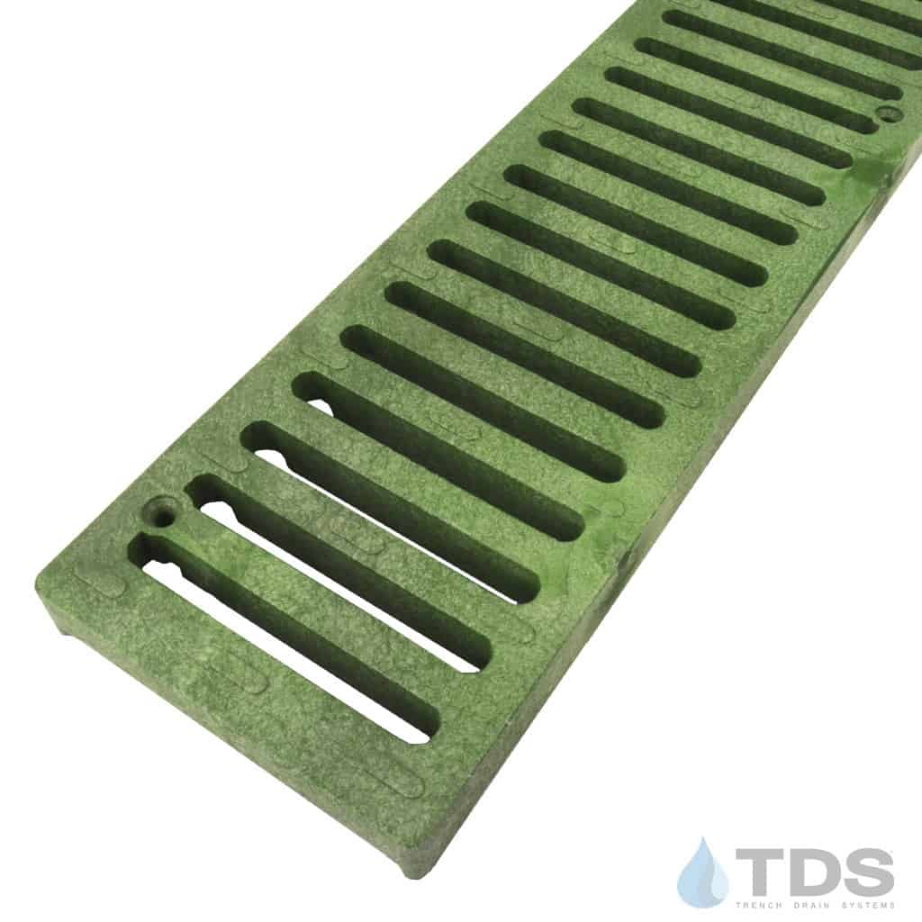 NDS 242 Class B ADA Compliant Slotted HDPE 4" x 24" Grate - GREEN
