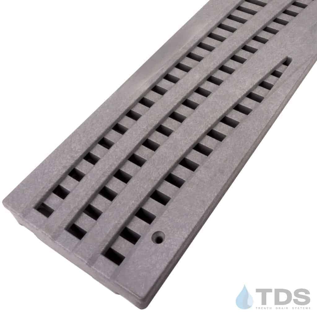 NDS 555GY Class B ADA Compliant Wave Polyolefin 3" x 36" Grate - GRAY