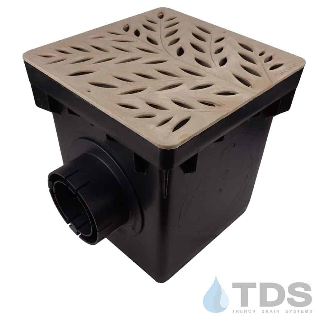NDS 12" Catch Basin Kit with NDS Botanical Grate | Sand