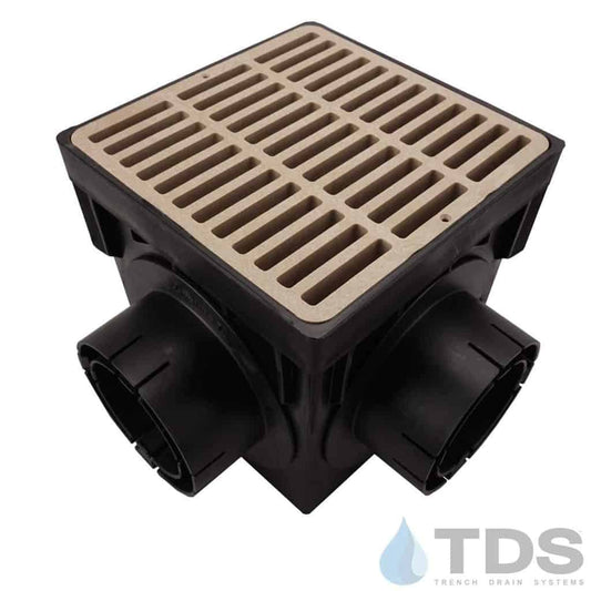 NDS 9" Catch Basin Kit with NDS Slotted Grate | Sand