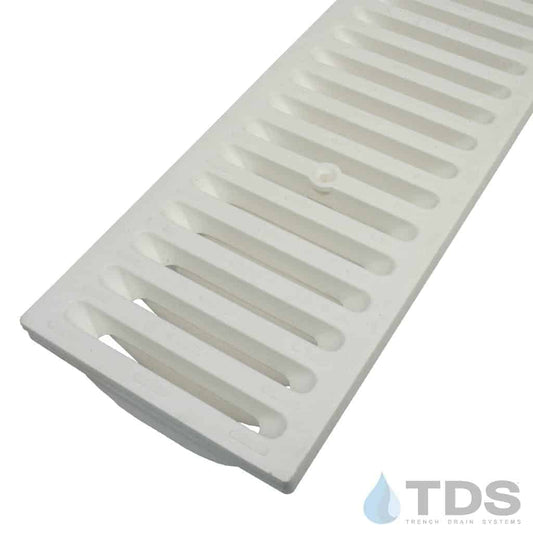 NDS DS-660 Class B ADA Compliant Slotted Polyolefin 6" x 24" Grate - WHITE