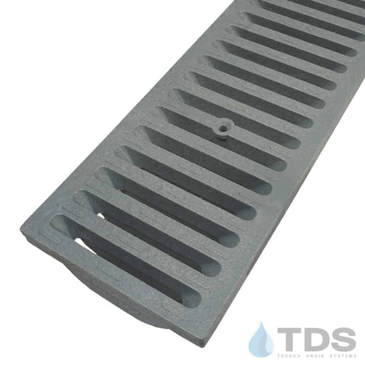 NDS DS-661 Class B ADA Compliant Slotted Polyolefin 6" x 24" Grate - DARK GRAY