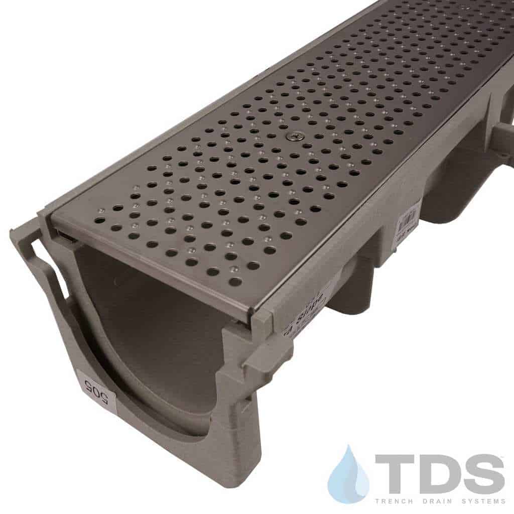 NDS Dura Slope Kit with DS226 Stainless Steel Perforated Grate