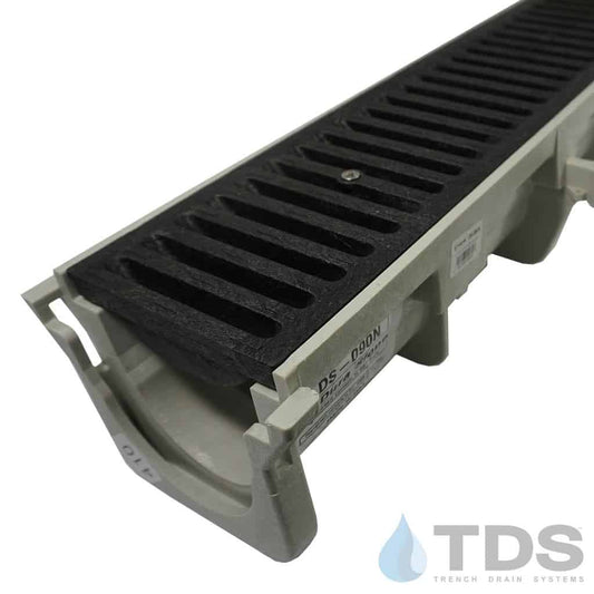 NDS Dura Slope Kit with DS-663 HDPE Slotted Grate | Black Class B