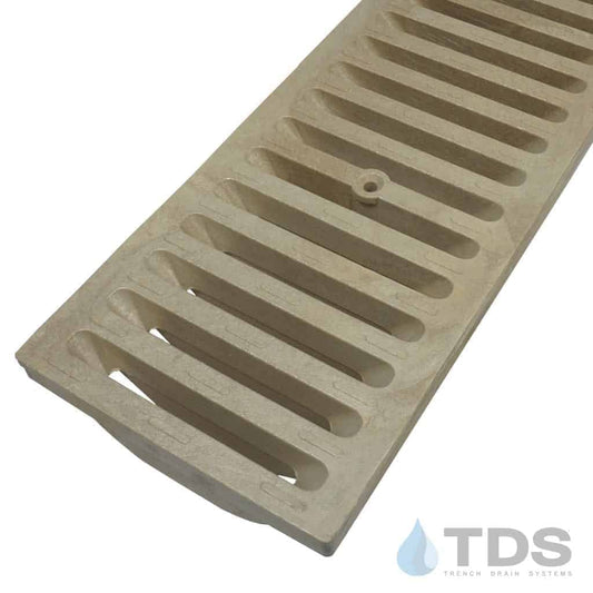 NDS DS-664 Class B ADA Compliant Slotted Polyolefin 6" x 24" Grate - SAND