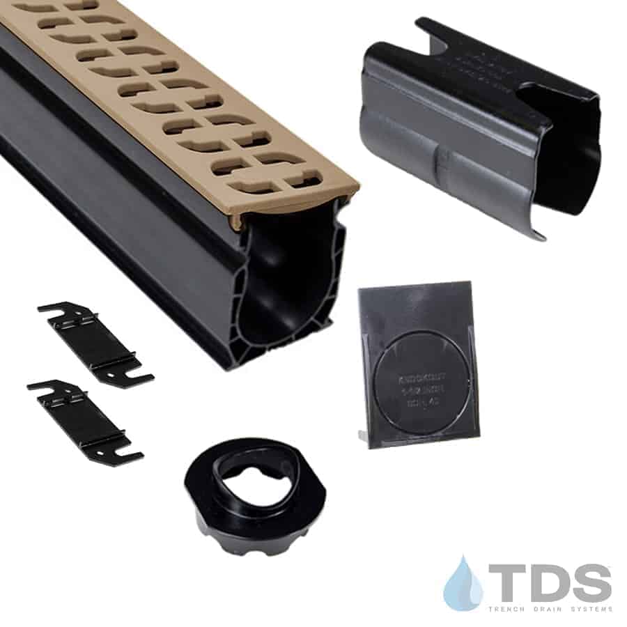 NDS Slim Channel Kit with NDS 9262 Chain Grate - SAND