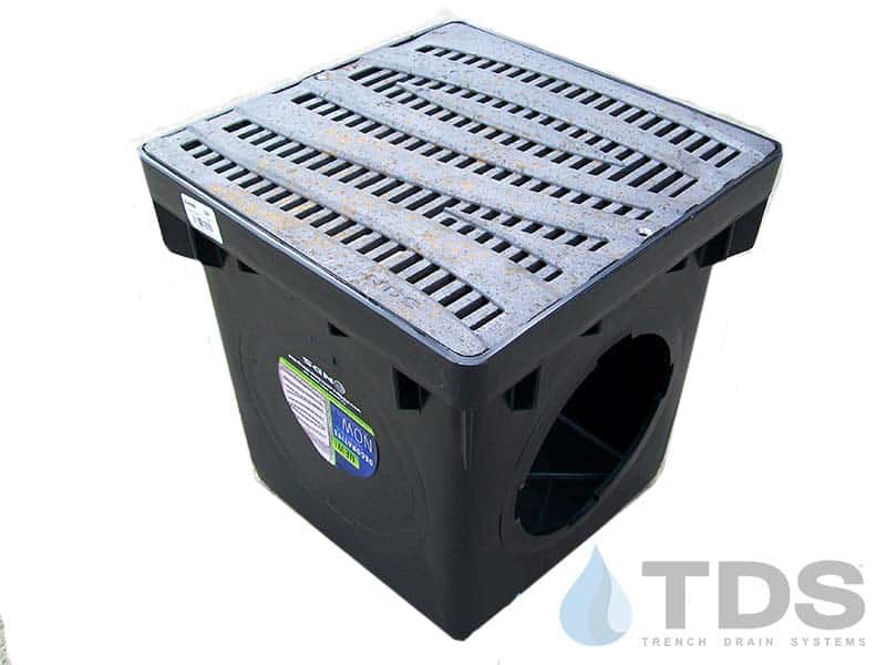 NDS 12" Catch Basin Kit with NDS Wave Grate | Natural