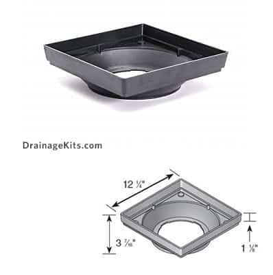 NDS 1230 Low Profile Catch Basin 12" x 12" from NDS®
