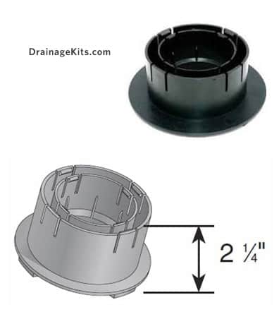 NDS 1243 Universal Locking Outlet 3"and 4" for NDS Catch Basins