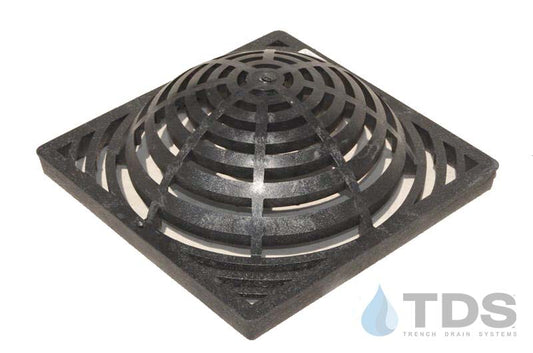 NDS 1290 Atrium HDPE 12" X 12" Grate - BLACK