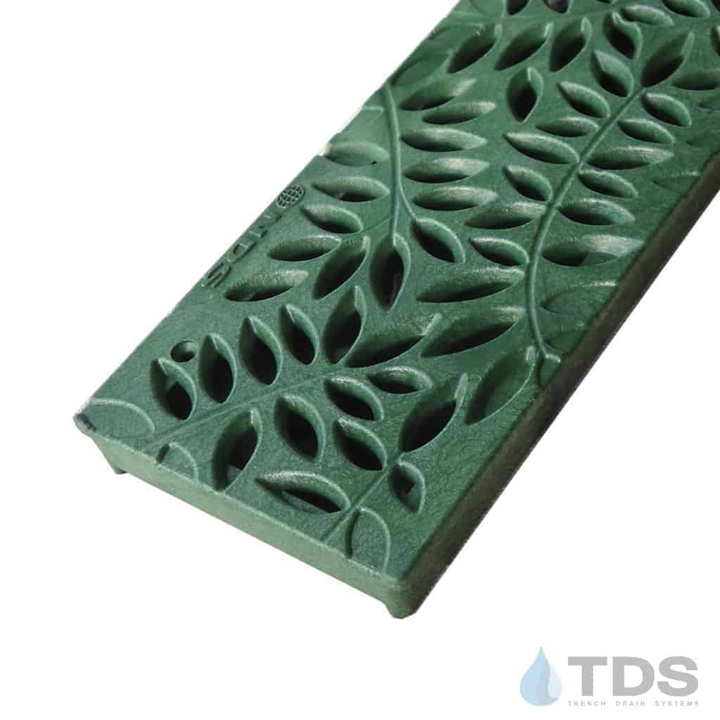 NDS 554GR Class B ADA Compliant Botanical Polyolefin 3" x 36" Grate - GREEN