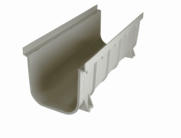 NDS 833 Pro Series 8 Channel Drain, Deep Light Gray