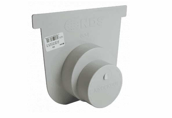 NDS 834 Pro Series 8 Deep Profile End Cap Knockout End Outlet