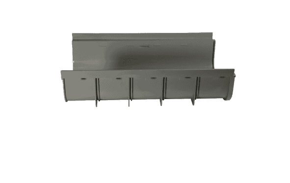 NDS 840 Pro Series 12 Shallow Profile Channel Drain, Light Gray