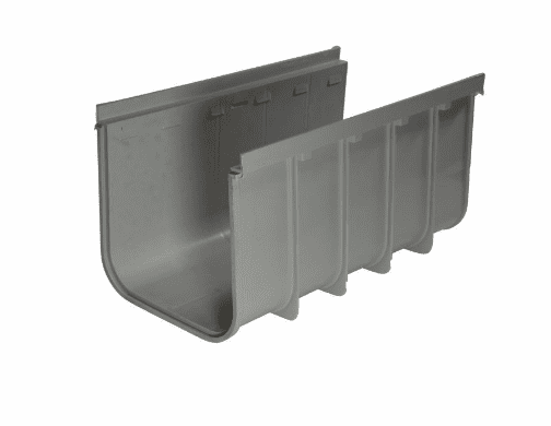 NDS 843 Pro Series 12 Profile Channel Drain, Deep Light Gray