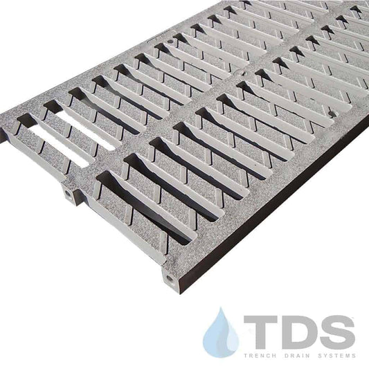 NDS 847 Class B Slotted High-Impact PVC 12" x 20" (Nominal) Grate - GRAY