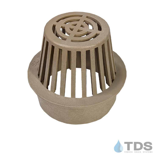 NDS090S Atrium HDPE 6" Dia. Grate - Sand