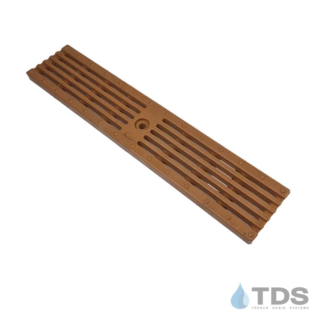 Zurn P4-HPP-BROWN Class A ADA Compliant Slotted HDPE 4" x 20" Grate - BROWN