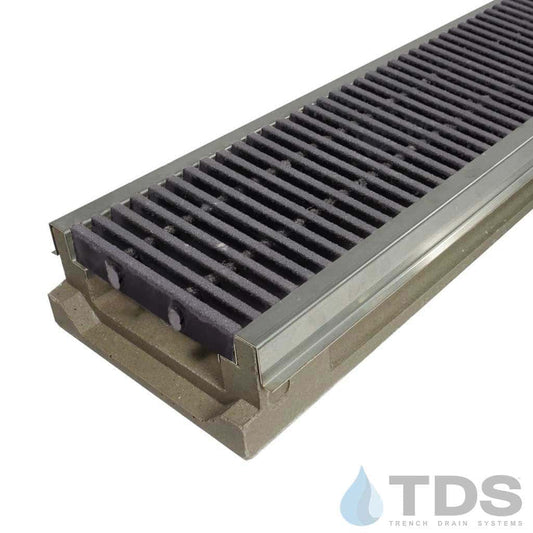 POLYCAST 500 Series Kit with DG0644SP Vinyl-Ester Bar 3/8" Spacing Grate and Stainless Edging