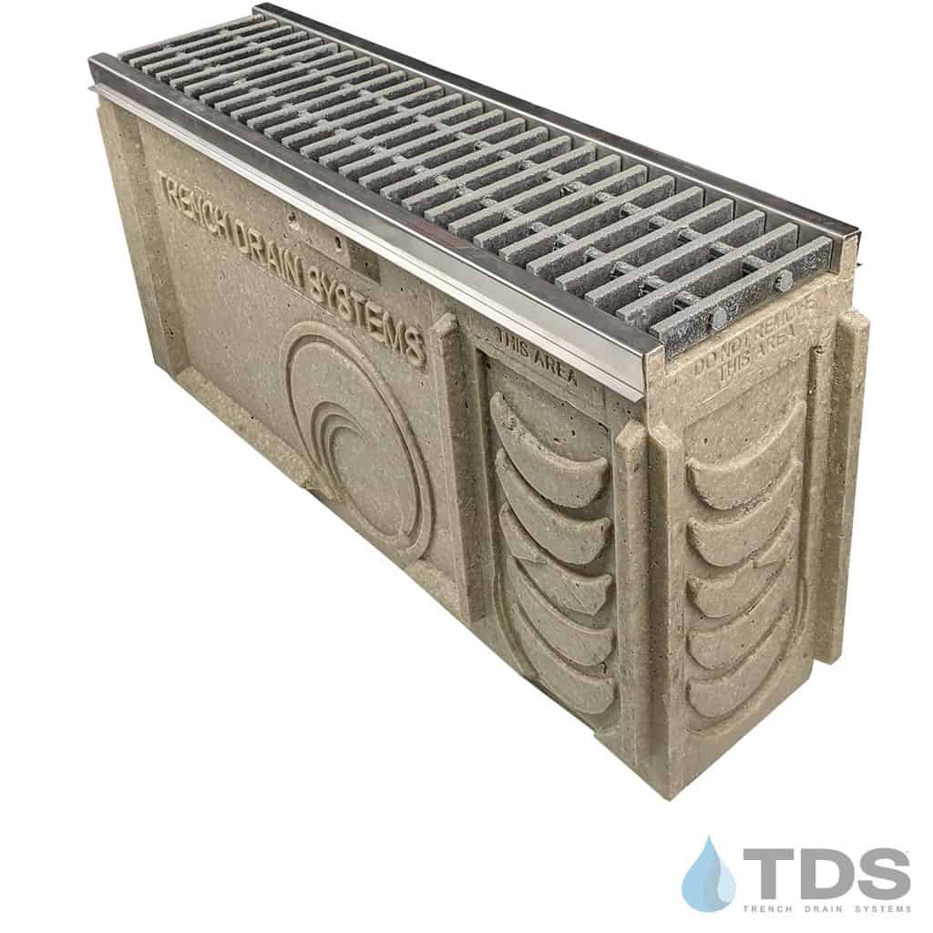 TP0650S (Shallow) Catch Basin Kit w/ DG0644H & Stainless Edge for POLYCAST®