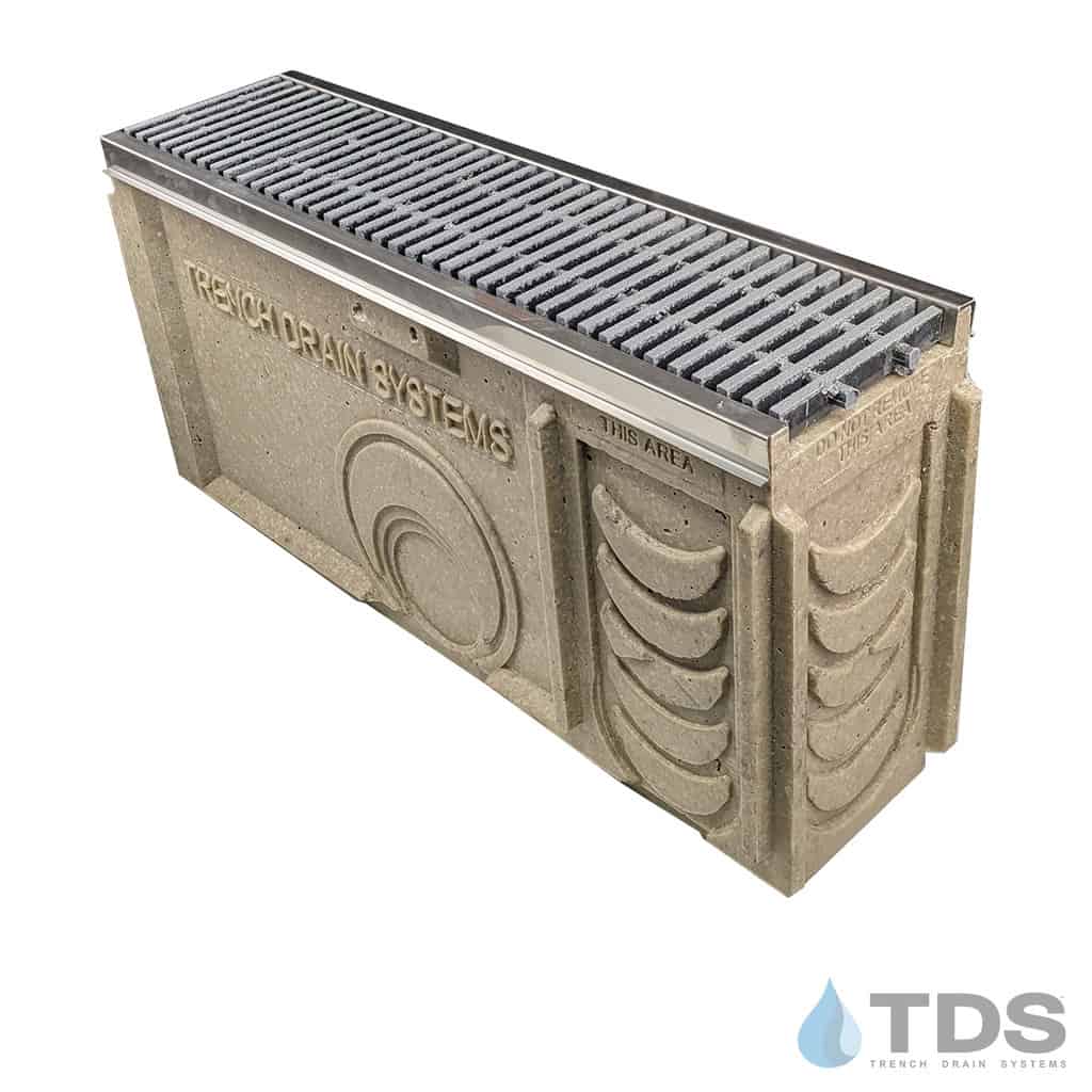 TP0650S (Shallow) Catch Basin Kit w/ DG0644SPH & Stainless Edge for POLYCAST®