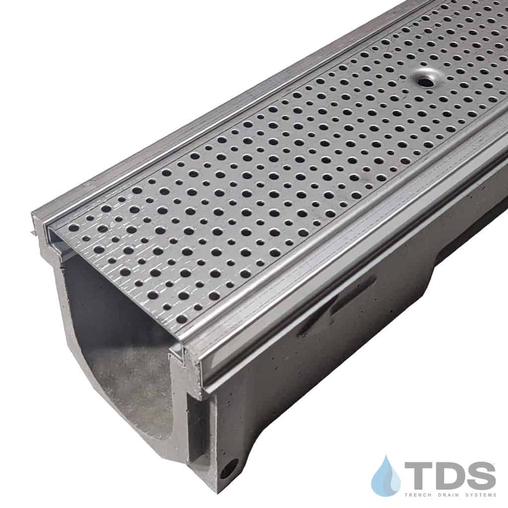 POLYCAST 600 Series Kit w/ DG0632 Foam Perforated Stainless Steel Grate & Edging | Load Class A