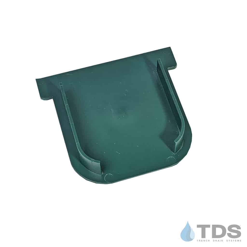 POLYLOK 90860-CEGR End Cap for 90860 Driveway Drain - Green