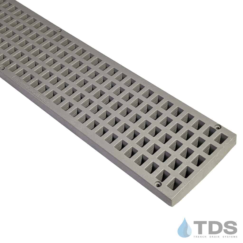 POLYLOK PL-90860-GYGRT Class B Mesh Polypropylene 5" x 48" Grate - GRAY