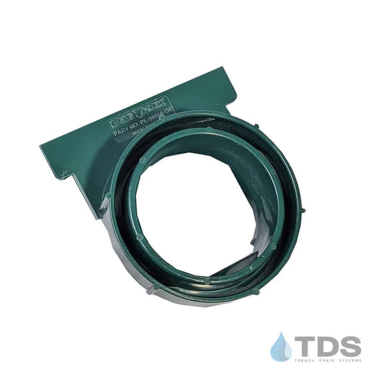POLYLOK 90860-OEGR End Outlet for 90860 Driveway Drain - Green
