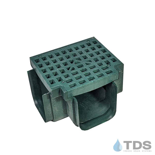 POLYLOK 90860-TGR Corner Tee with Mesh Grate - Green