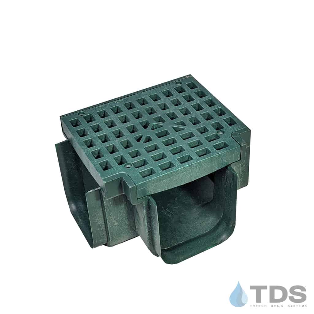 POLYLOK 90860-TGR Corner Tee with Mesh Grate - Green