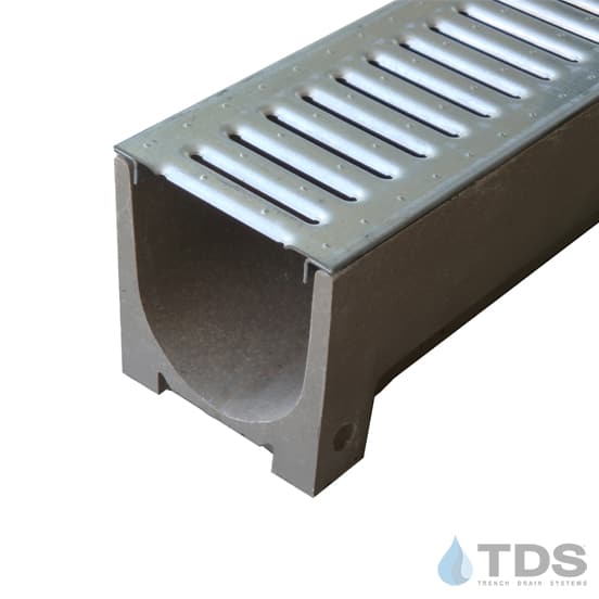 POLYCAST®400 Series Kit w/DG0442 5"x48" Slotted Galvanized Grate