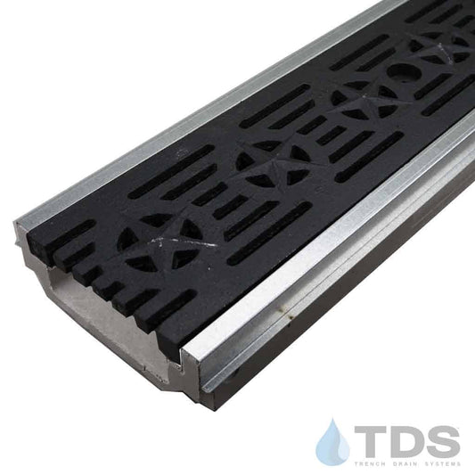 POLYCAST 500 Series Kit with DG0692 Patriot Ductile Iron Grate and Galvanized Edging