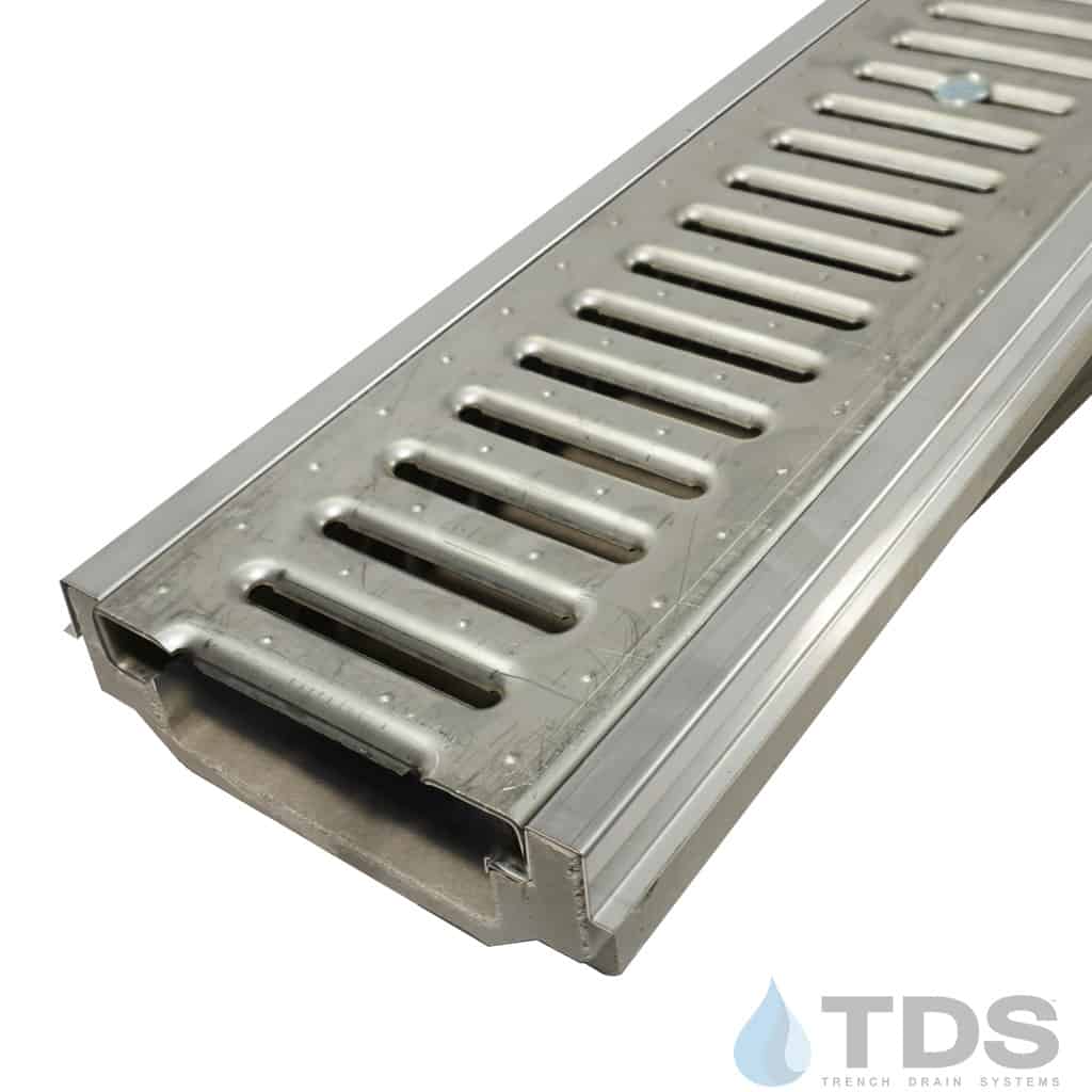 POLYCAST 500 Series Kit with DG0647 Slotted Stainless Grate and Edging