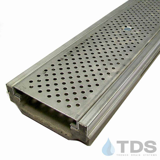 POLYCAST 500 Series Kit with DG0657 Perforated Stainless Grate and Edging