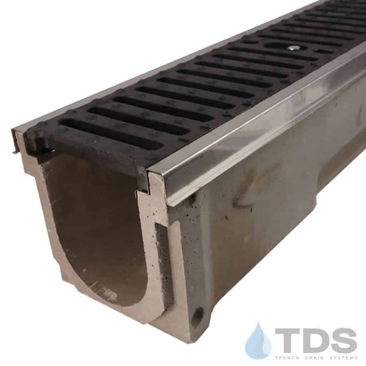 POLYCAST 600 Series Kit with DG0641D Slotted Ductile Iron Grate and Galvanized Edging